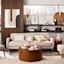 Crosby St. Glass Framed Neutral Circles Wall Art, 17x20
